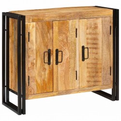 Sonata H Служебен шкаф Кафяво 80 x 33 x 70 см мангово дърво масив - Corpuri, vitrine, biblioteci modulare