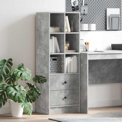 Sonata H Висок шкаф Бетонно сиво 45.5 x 34 x 127 см Инженерно дърво - Corpuri, vitrine, biblioteci modulare