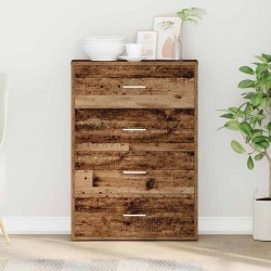 Sonata H Служебен шкаф Старо дърво 60 x 31 x 84 см Инженерно дърво - Corpuri, vitrine, biblioteci modulare