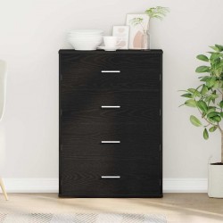 Sonata H Служебен шкаф Черен дъб 60 x 31 x 84 см Инженерно дърво - Corpuri, vitrine, biblioteci modulare