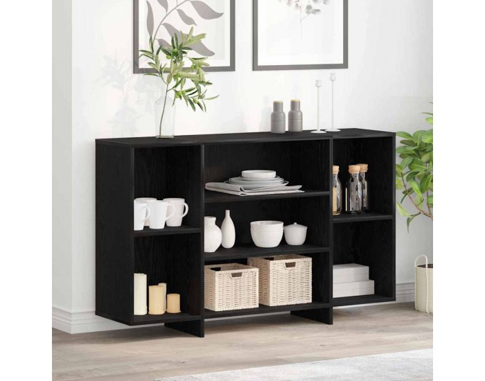 Sonata H Служебен шкаф Черен дъб 120 x 30 x 75 см Инженерно дърво