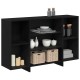 Sonata Bufet Stejar Negru 120 x 30 x 75 cm Lemn prelucrat
