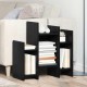 Sonata H Страничен шкаф Черен дъб 60 x 26 x 60 см Инженерно дърво