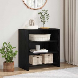Sonata H Служебен шкаф Черно 70 x 41 x 75 см Инженерно дърво - Corpuri, vitrine, biblioteci modulare