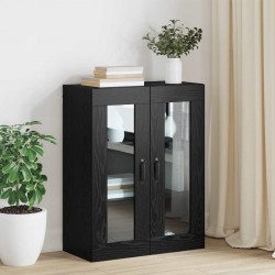 Sonata H Окачен стенен шкаф Черно 69.5 x 34 x 90 см Инженерно дърво - Corpuri, vitrine, biblioteci modulare