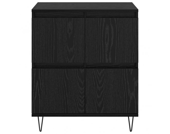 Sonata H Служебен шкаф Черно 60 x 35 x 70 cm Инженерно дърво