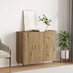 Sonata H Служебен шкаф Кафяво 90 x 34 x 80 см Инженерно дърво - Corpuri, vitrine, biblioteci modulare