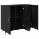 Sonata H Служебен шкаф Черно 90 x 34 x 80 см Инженерно дърво