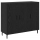 Sonata H Служебен шкаф Черно 90 x 34 x 80 см Инженерно дърво