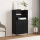 Sonata H Висок шкаф Черно 60 x 36 x 110 см Инженерно дърво