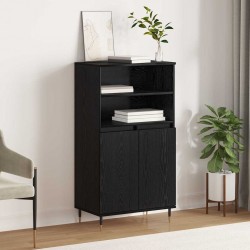 Sonata H Висок шкаф Черно 60 x 36 x 110 см Инженерно дърво - Corpuri, vitrine, biblioteci modulare