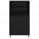 Sonata H Висок шкаф Черно 60 x 36 x 110 см Инженерно дърво