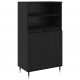 Sonata H Висок шкаф Черно 60 x 36 x 110 см Инженерно дърво