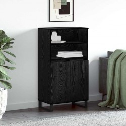 Sonata H Висок шкаф Черно 60 x 36 x 110 см Инженерно дърво - Corpuri, vitrine, biblioteci modulare