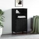 Sonata H Висок шкаф Черно 60 x 36 x 110 см Инженерно дърво