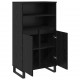 Sonata H Висок шкаф Черно 60 x 36 x 110 см Инженерно дърво