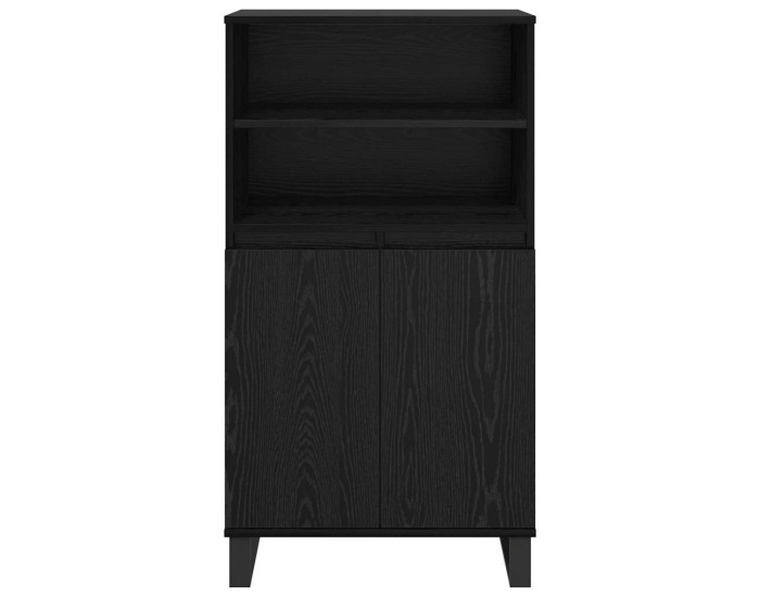 Sonata Bufet Negru 60 x 36 x 110 cm Lemn prelucrat