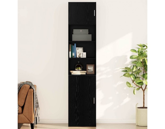 Sonata H Стенен шкаф Черен дъб 50 x 42.5 x 40 см Инженерно дърво