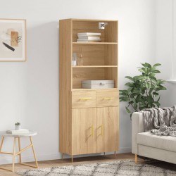 Sonata H Висок шкаф, дъб сонома, 69,5x34x180 см, инженерно дърво - Corpuri, vitrine, biblioteci modulare