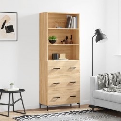 Sonata H Висок шкаф, дъб сонома, 69,5x34x180 см, инженерно дърво - Corpuri, vitrine, biblioteci modulare