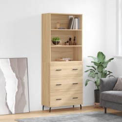 Sonata H Висок шкаф, дъб сонома, 69,5x34x180 см, инженерно дърво - Corpuri, vitrine, biblioteci modulare