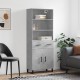 Sonata Dulap înalt, gri beton, 69,5x34x180, lemn compozit