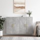 Sonata Dulap cu montaj pe perete, 2 buc, gri beton, 69,5x34x90 cm