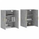 Sonata Dulap cu montaj pe perete, 2 buc, gri beton, 69,5x34x90 cm