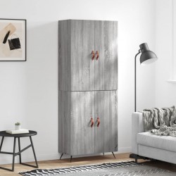 Sonata H Висок шкаф, сив сонома, 69,5x34x180 см, инженерно дърво - Corpuri, vitrine, biblioteci modulare