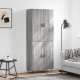 Sonata H Висок шкаф, сив сонома, 69,5x34x180 см, инженерно дърво