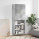 Sonata H Висок шкаф, бетонно сив, 69,5x34x180 см, инженерно дърво