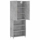 Sonata Dulap înalt, gri beton, 69,5x34x180, lemn compozit