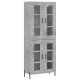 Sonata Dulap înalt, gri beton, 69,5x34x180, lemn compozit