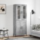 Sonata H Висок шкаф, бетонно сив, 69,5x34x180 см, инженерно дърво