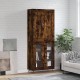 Sonata H Висок шкаф, опушен дъб, 69,5x34x180 см, инженерно дърво