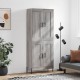 Sonata H Висок шкаф, сив сонома, 69,5x34x180 см, инженерно дърво