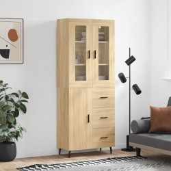 Sonata H Висок шкаф, дъб сонома, 69,5x34x180 см, инженерно дърво - Living