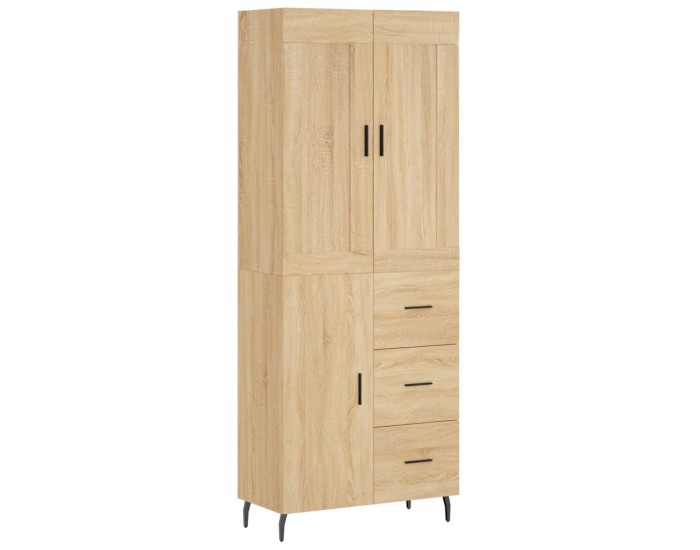 Sonata Dulap înalt, stejar sonoma, 69,5x34x180 cm, lemn compozit