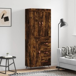 Sonata H Висок шкаф, опушен дъб, 69,5x34x180 см, инженерно дърво - Corpuri, vitrine, biblioteci modulare