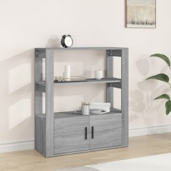 Sonata H Сайдборд, сив сонома, 80x30x90 см, инженерно дърво - Corpuri, vitrine, biblioteci modulare