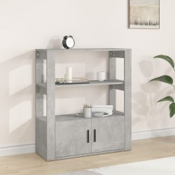 Sonata H Сайдборд, бетонно сив, 80x30x90 см, инженерно дърво - Corpuri, vitrine, biblioteci modulare