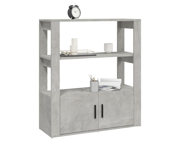 Sonata Servantă, gri beton, 80x30x90 cm, lemn prelucrat
