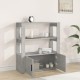 Sonata Servantă, gri beton, 80x30x90 cm, lemn prelucrat
