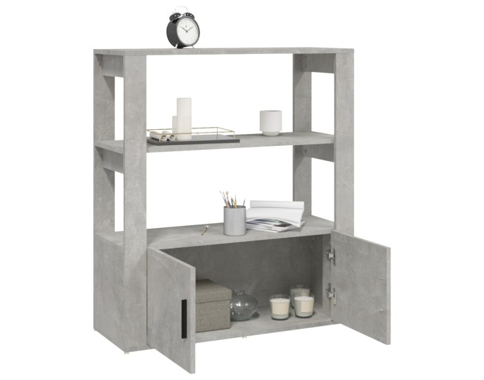 Sonata Servantă, gri beton, 80x30x90 cm, lemn prelucrat