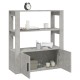 Sonata Servantă, gri beton, 80x30x90 cm, lemn prelucrat