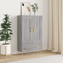 Sonata H Висок шкаф, сив сонома, 69,5x31x115 см, инженерно дърво - Corpuri, vitrine, biblioteci modulare