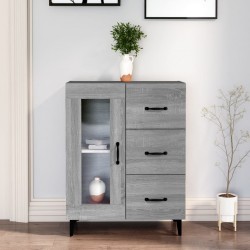 Sonata H Сайдборд, сив сонома, 69,5x34x90 см, инженерно дърво - Corpuri, vitrine, biblioteci modulare