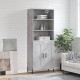 Sonata Dulap înalt, gri beton, 69,5x34x180, lemn compozit