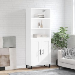 Sonata H Висок шкаф, бял, 69,5x34x180 см, инженерно дърво - Living