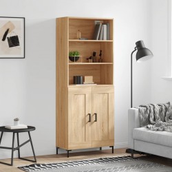 Sonata H Висок шкаф, дъб сонома, 69,5x34x180 см, инженерно дърво - Corpuri, vitrine, biblioteci modulare